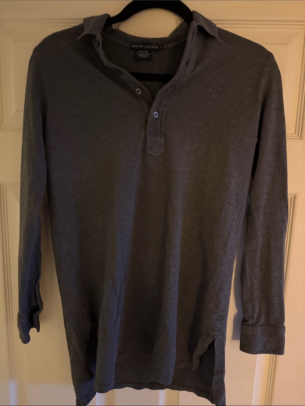 Ralph Lauren Men’s Long-Sleeve Polo - Charcoal Gray